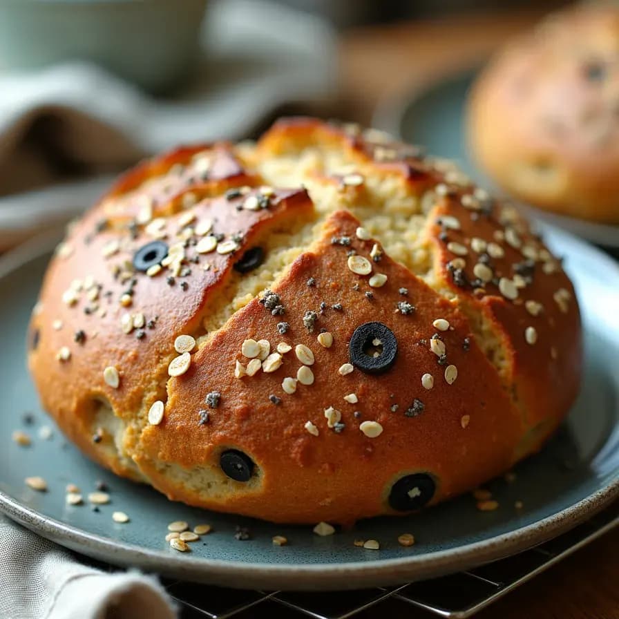 Haushaltsbrot mit Haferflocken