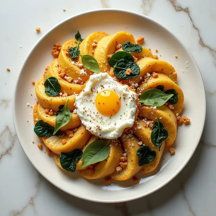 Spinat-Börek ohne Mehl aus dem Ofen