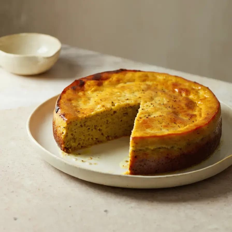 Pastel de Garbanzos con Tahini