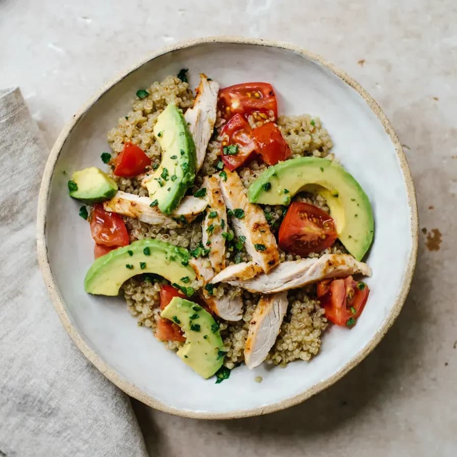 Colorful Quinoa and Chicken Bowl