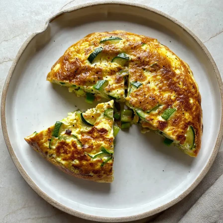Omelette au lait et aux flocons d'avoine