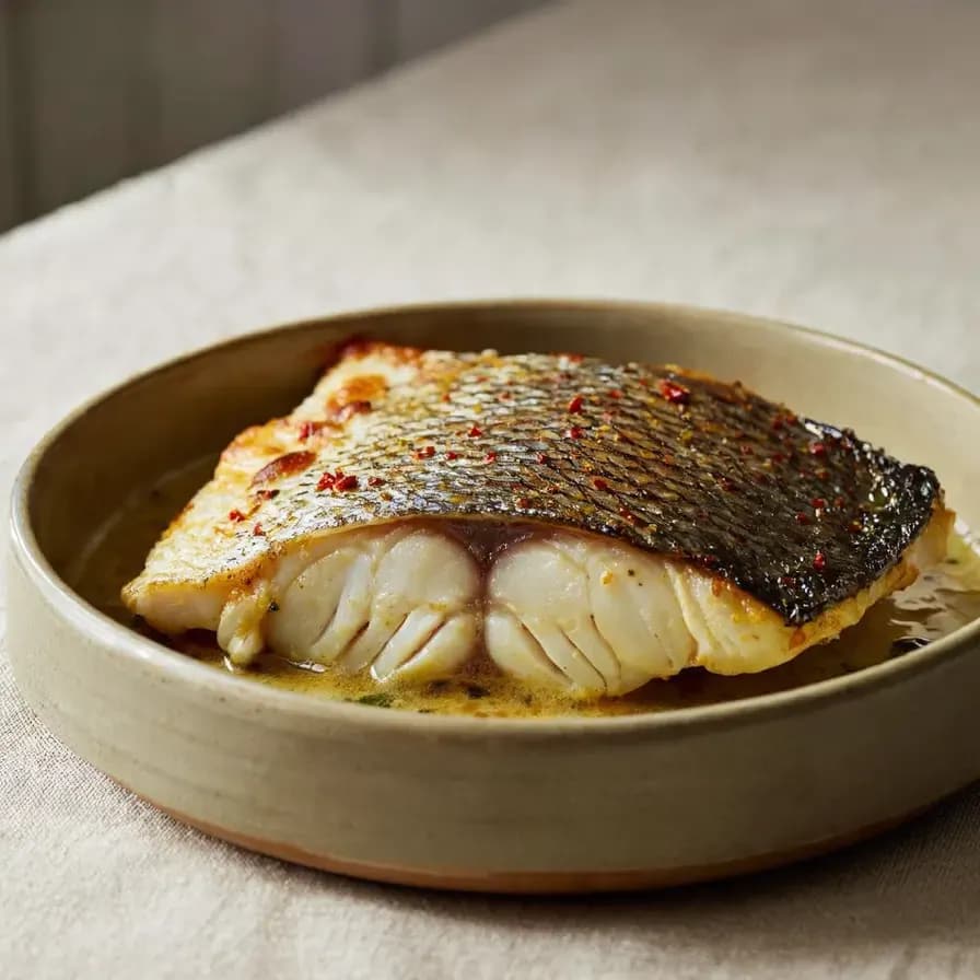 Lubina con Patatas al Horno