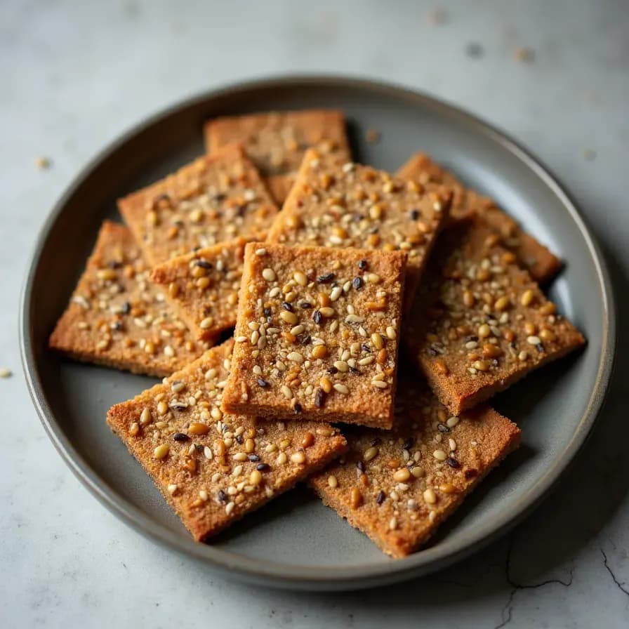 Gericht Ketogene Knusper-Cracker mit Saaten
