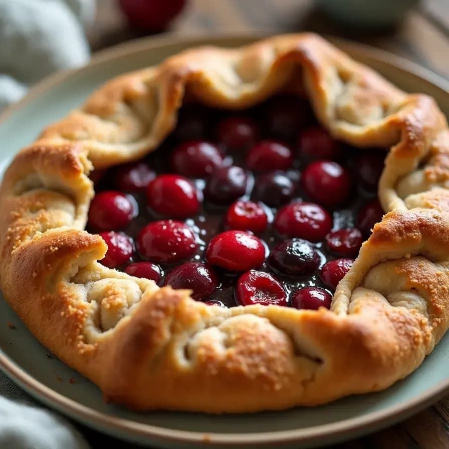 Galette aux cerises sans sucre