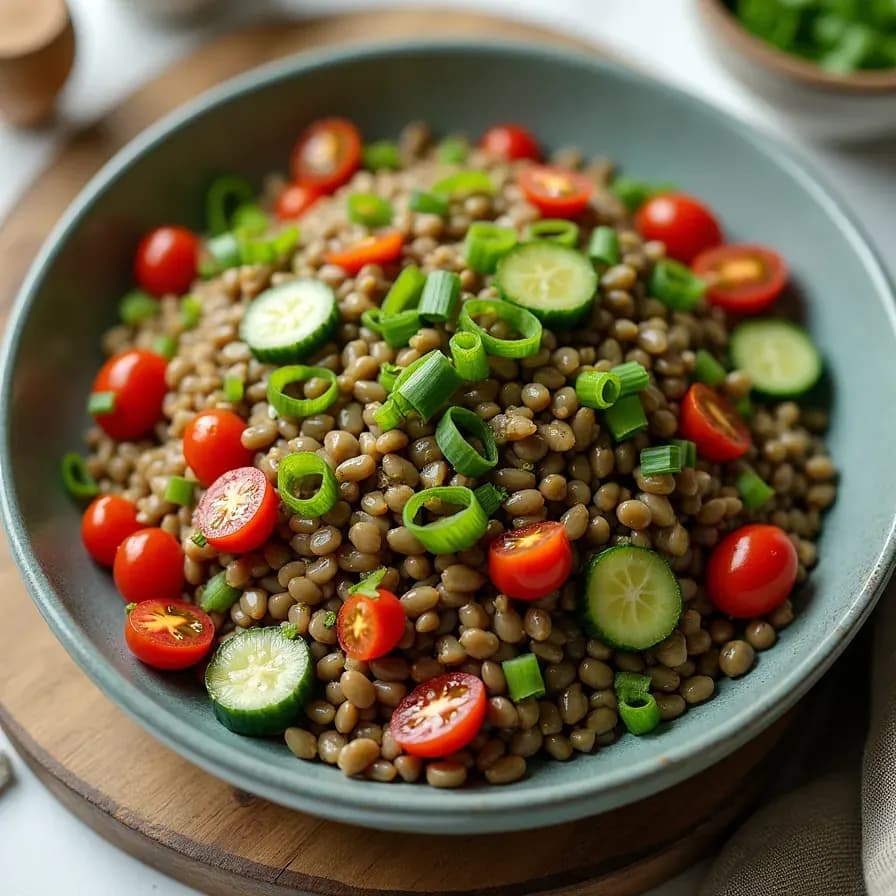 Grüne Linsensalat