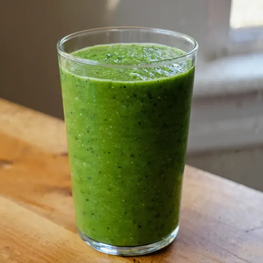 High Protein Vegan Green Smoothie dish