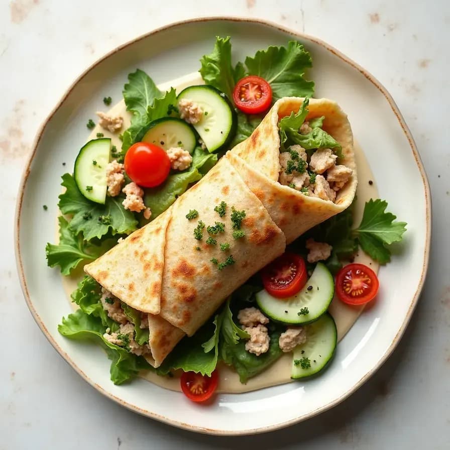 Цельнозерновой ролл с курицей