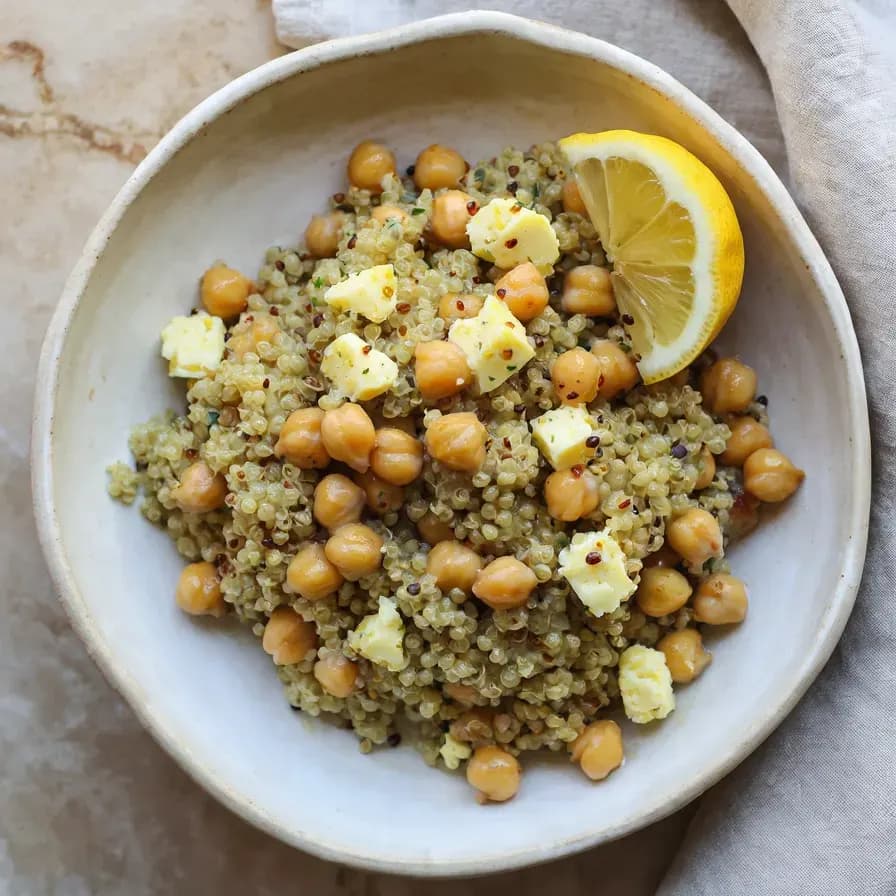 Gericht Quinoa-Salat mit Zitronensoße