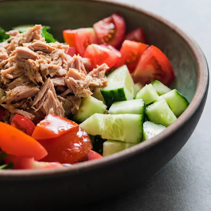 Gericht Thunfischsalat mit hohem Proteingehalt