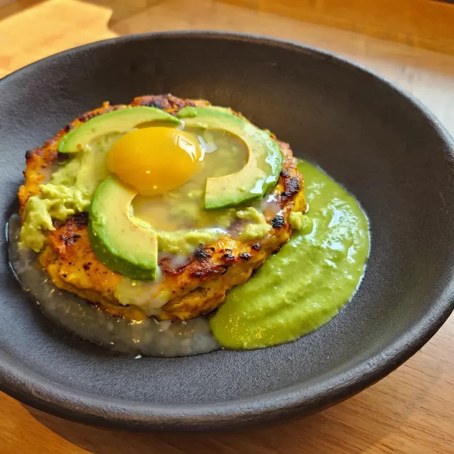 Plato de Ketojenik Yumurta Burger
