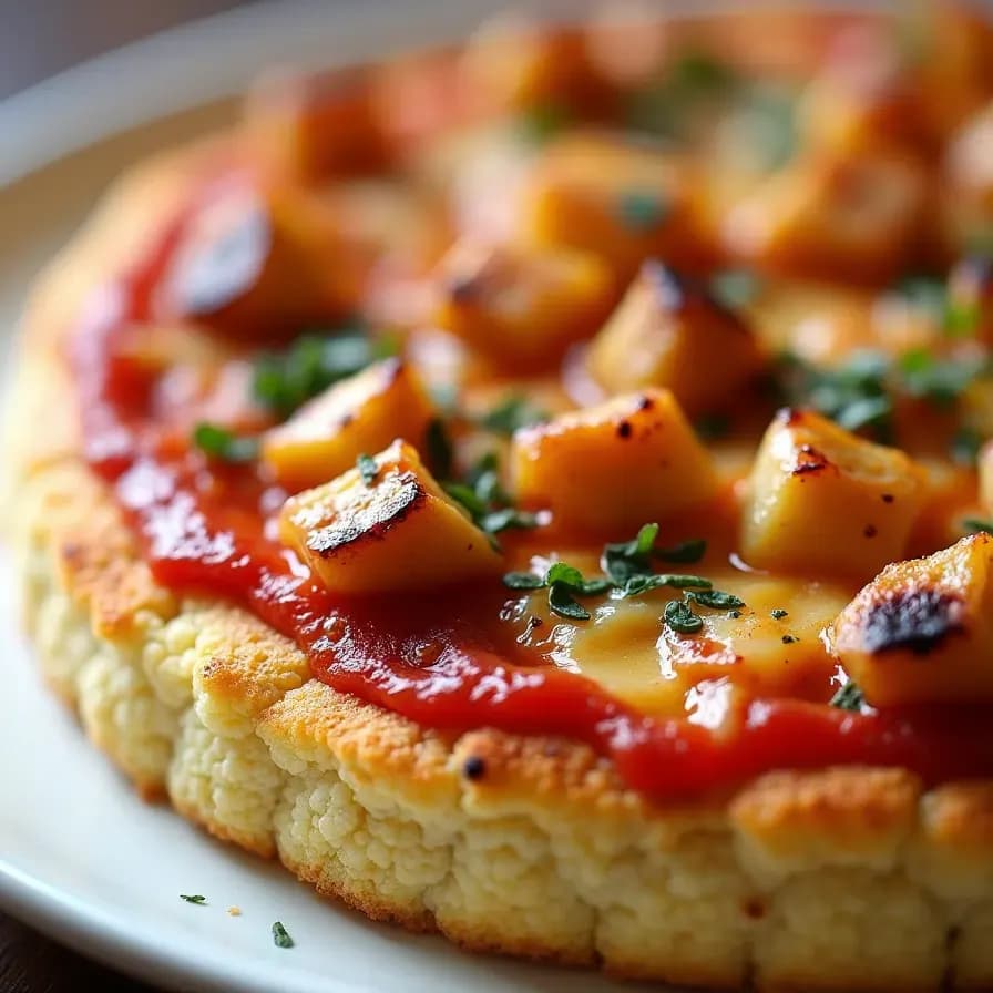 Pizza à base de chou-fleur