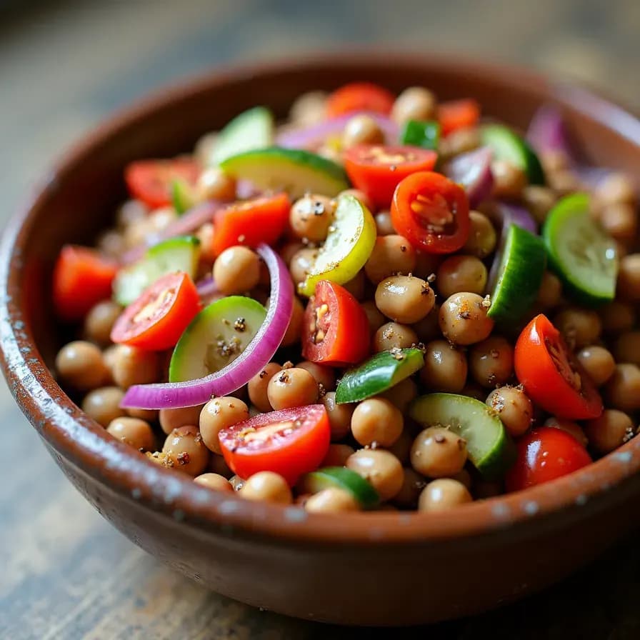 Salade de fèves sèches classique