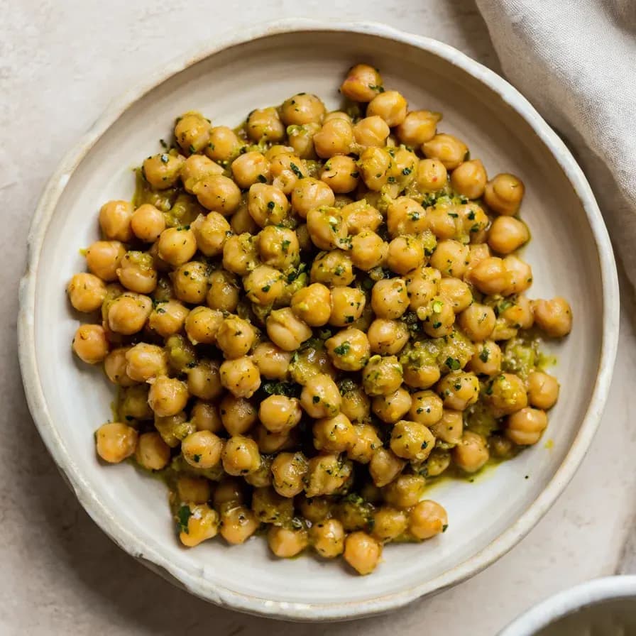 Pois chiches croustillants au four épicés