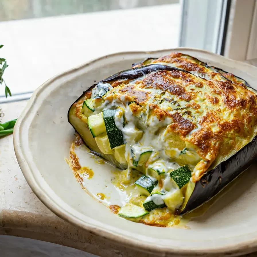 Verduras con Yogur y Eneldo al Horno