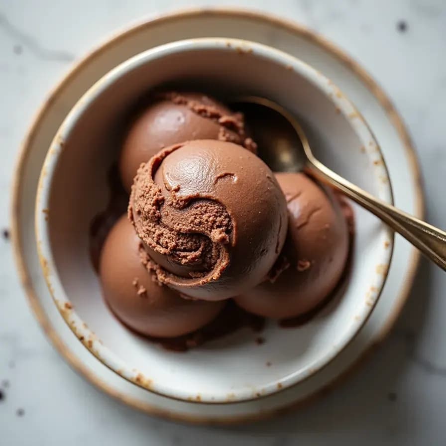 Zuckerfreies Bananen-Kakao-Eis