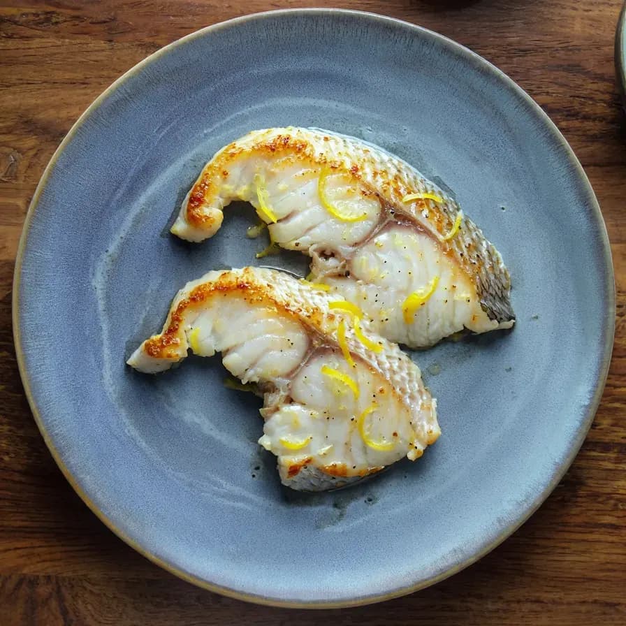 Lubina a la plancha sin aceite
