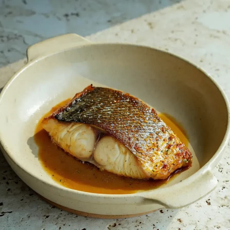 Bar de mer au four