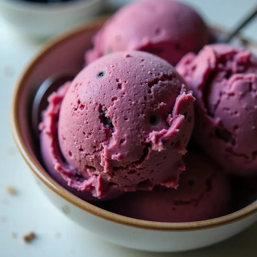 Helado de Mora sin Azúcar con 3 Ingredientes