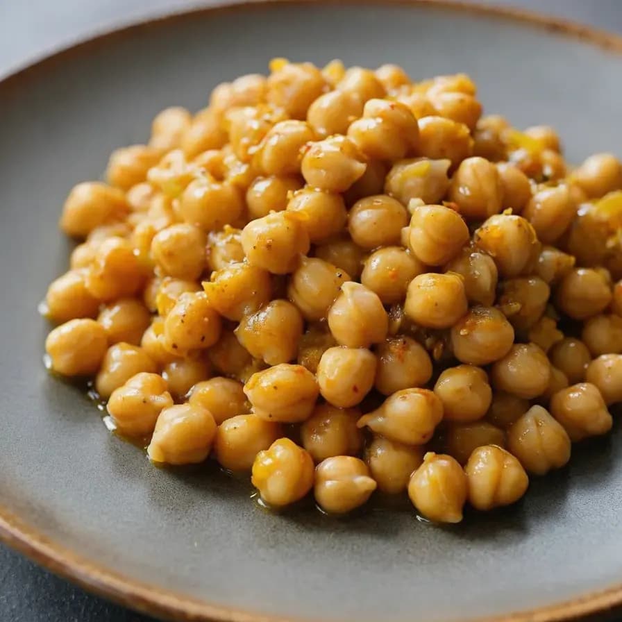 Garbanzos Crujientes con Salsa