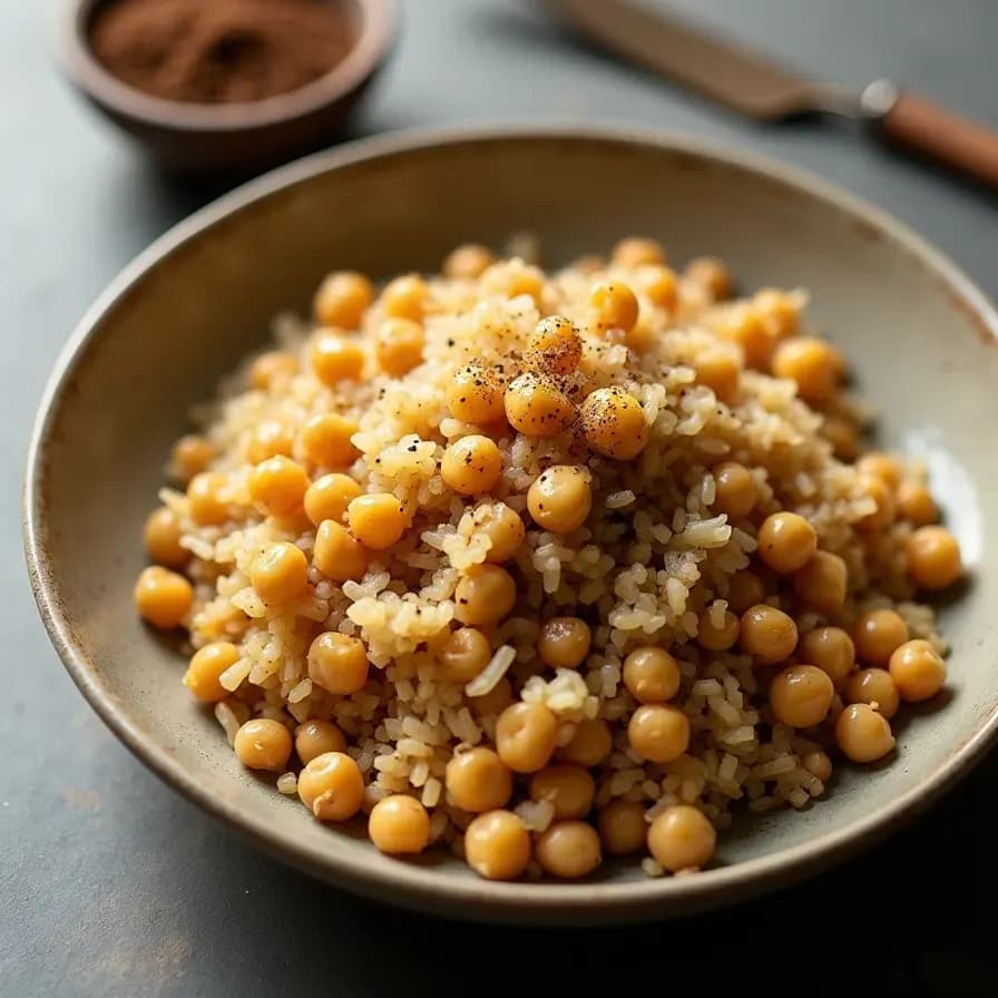 Arroz de Trigo Sarraceno con Garbanzos