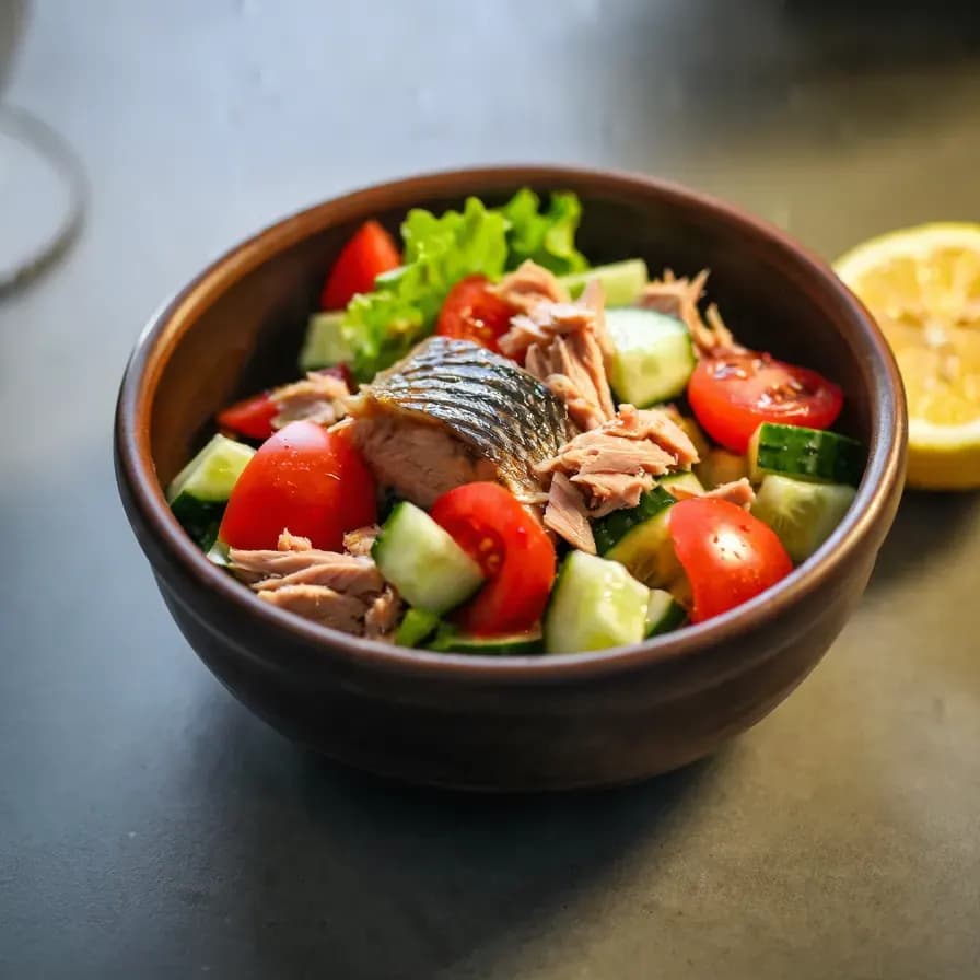 Ensalada Casera con Atún