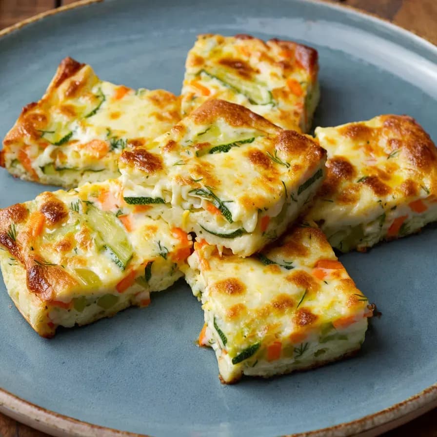 Mücveri de Verduras con Queso Cottage al Horno