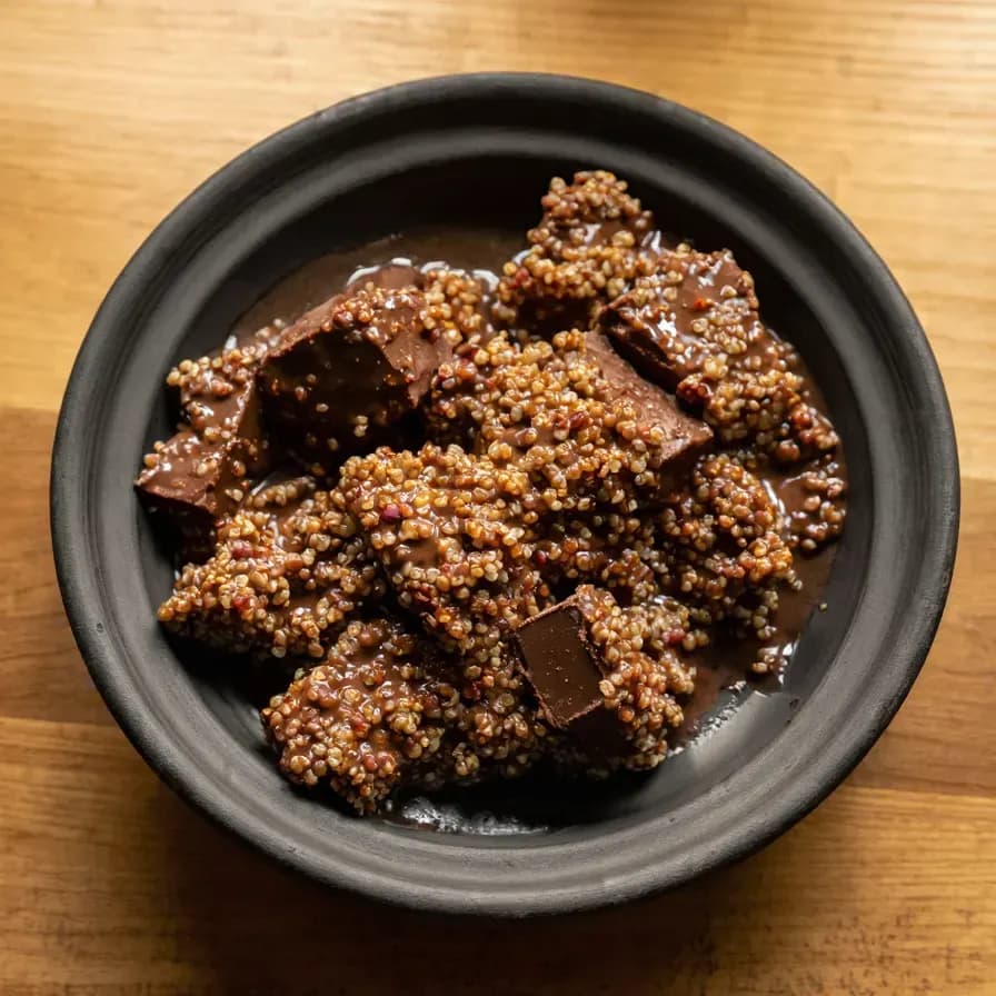 Chocolate con Quinoa y Aroma de Naranja