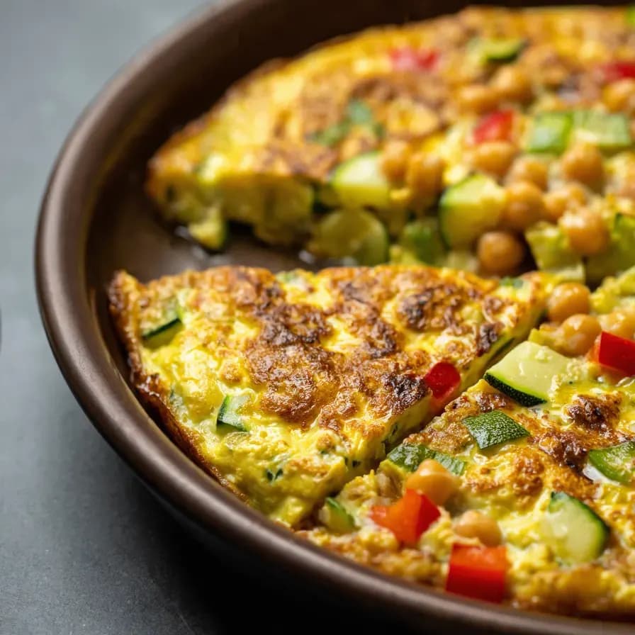 Chickpea Omelet without Eggs