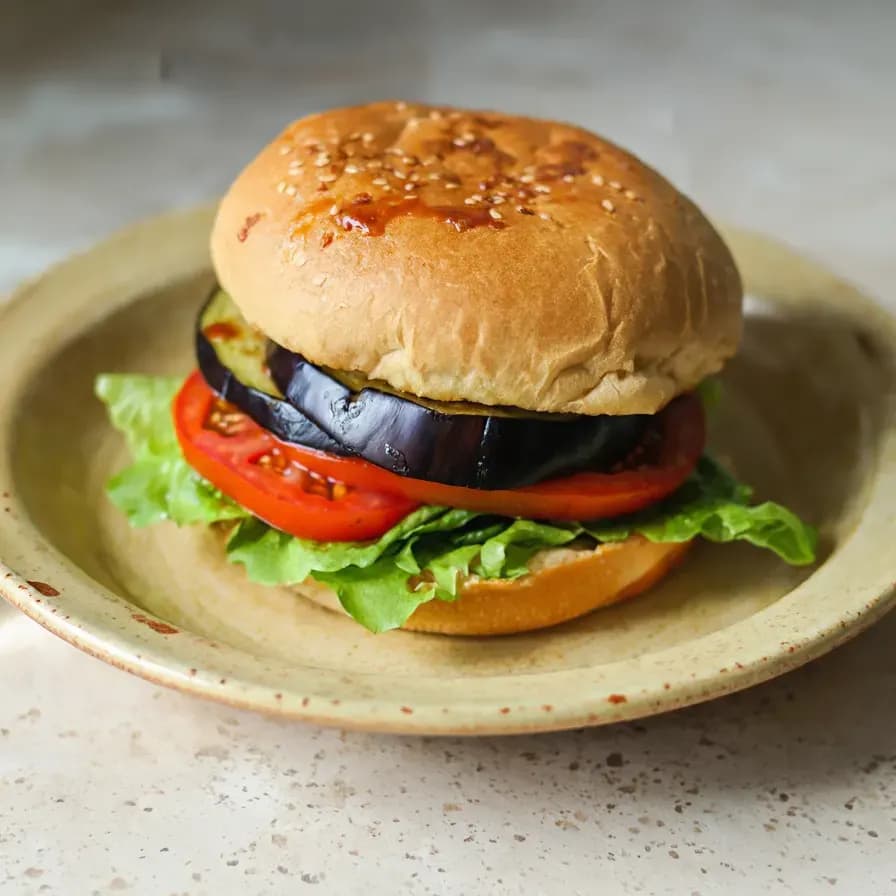 Vegan Auberginen-Burger