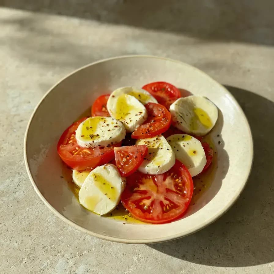 Gericht Ketojenik Caprese Salatası