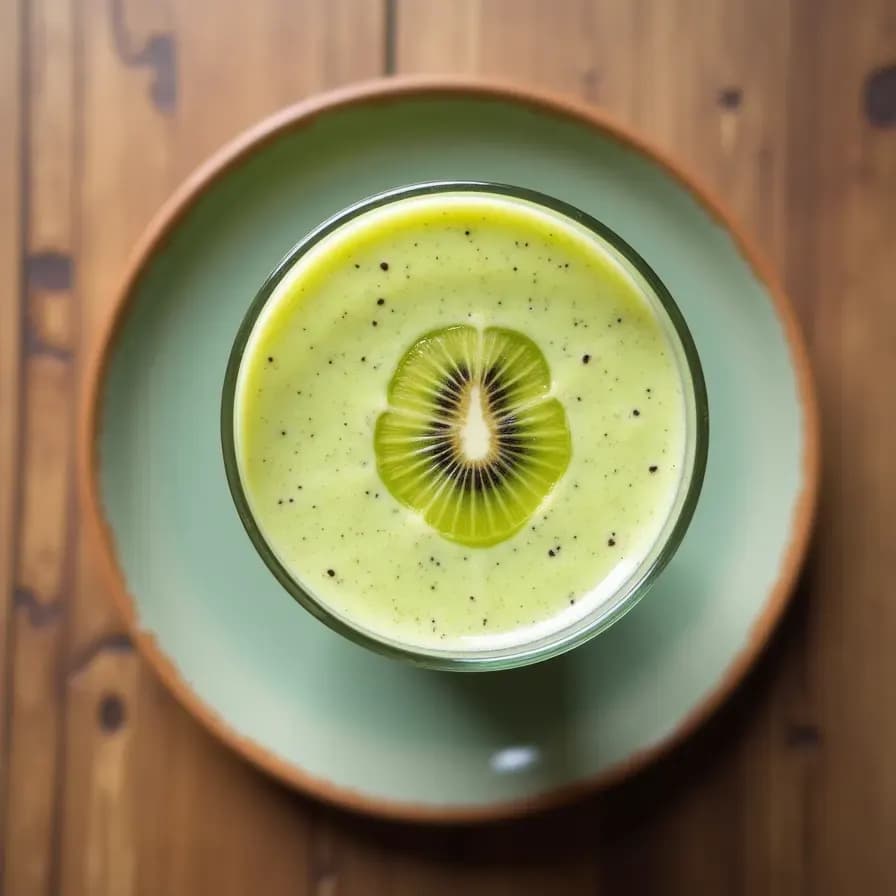 Smoothie fácil de plátano y kiwi