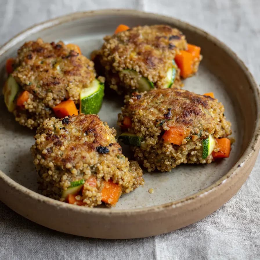 Baked Quinoa Meatballs dish