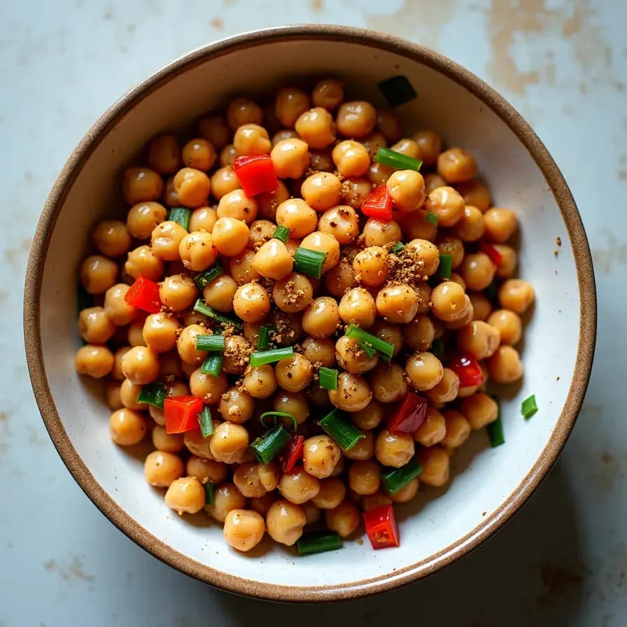 Ensalada de Garbanzos Rica en Proteínas