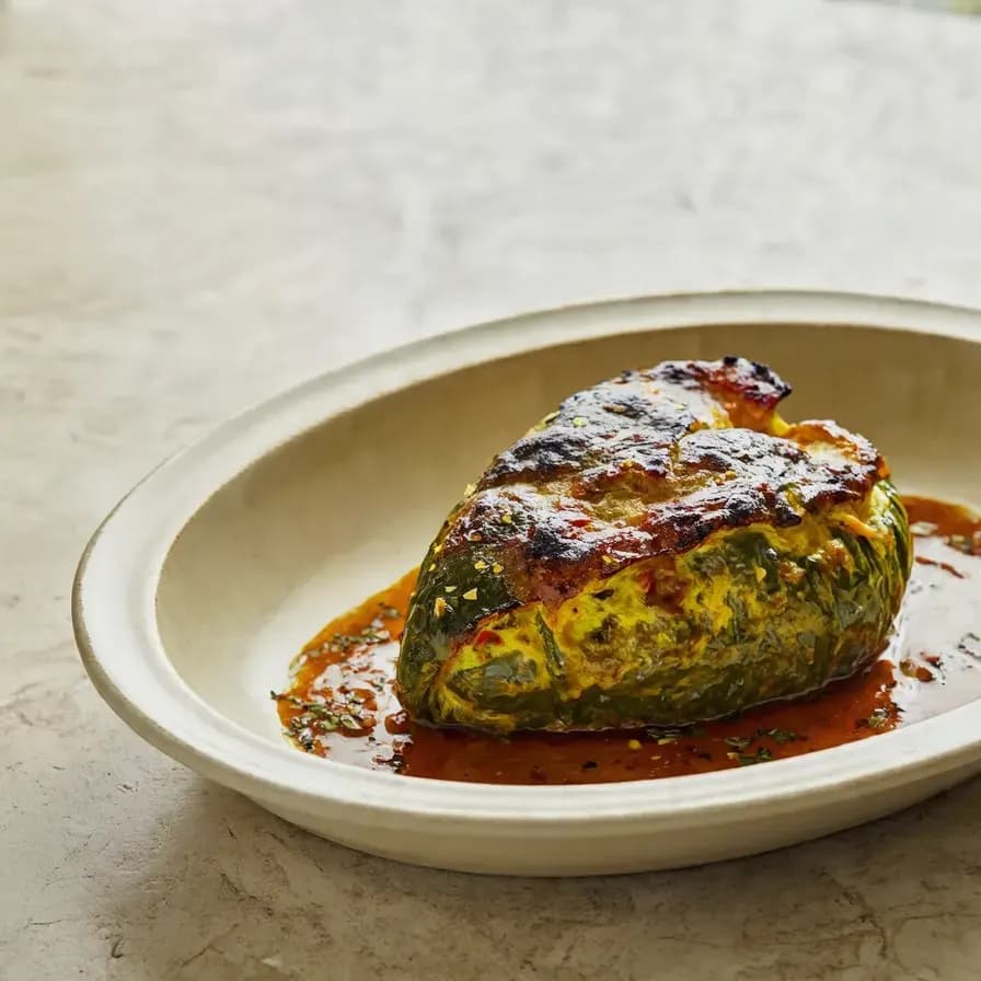 Gericht Gebackener Zucchini mit Knoblauch und Gewürzen