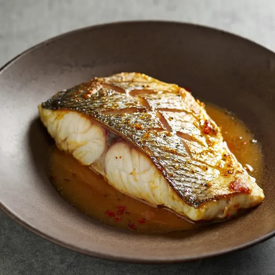 Bar de mer au four