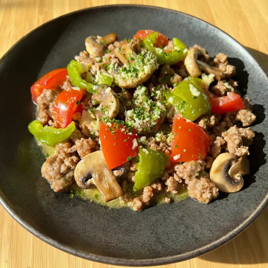 Stuffed Mushrooms with Minced Meat