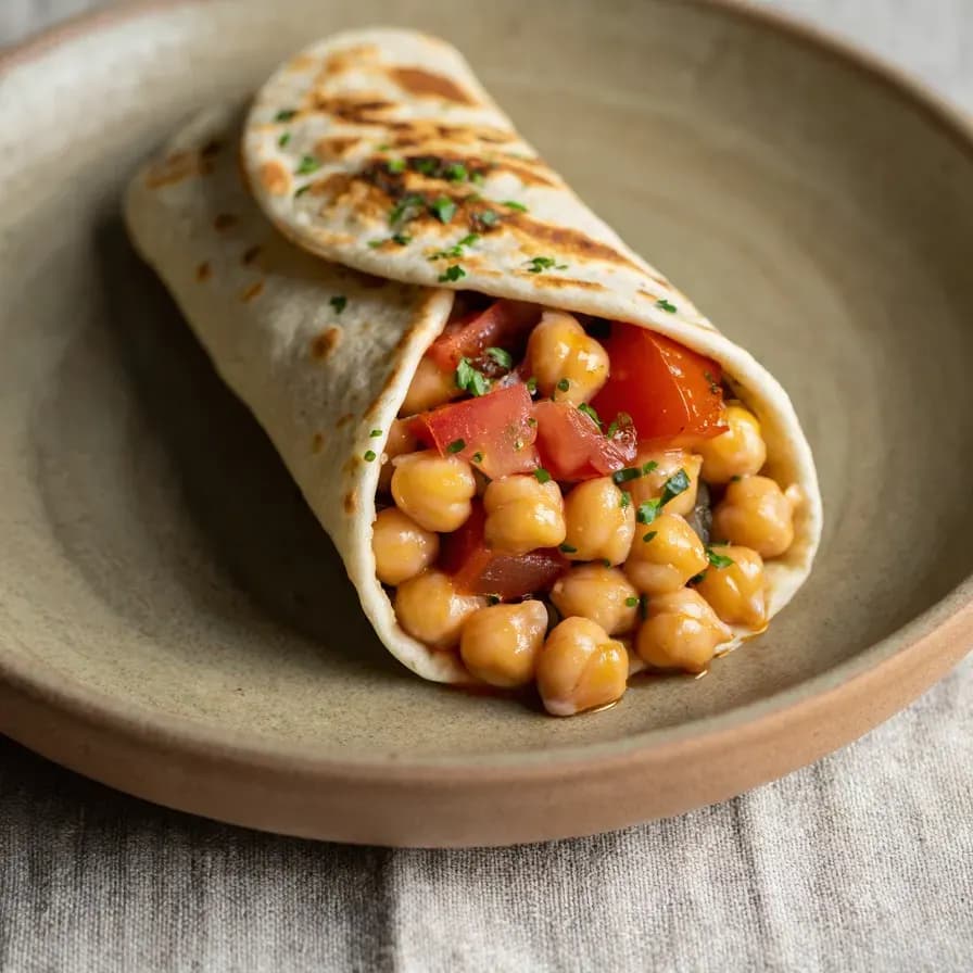 Chickpea Wrap dish