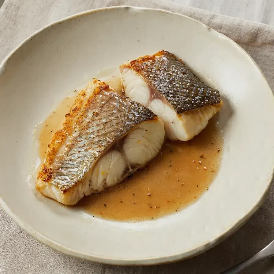 Lubina a la sartén