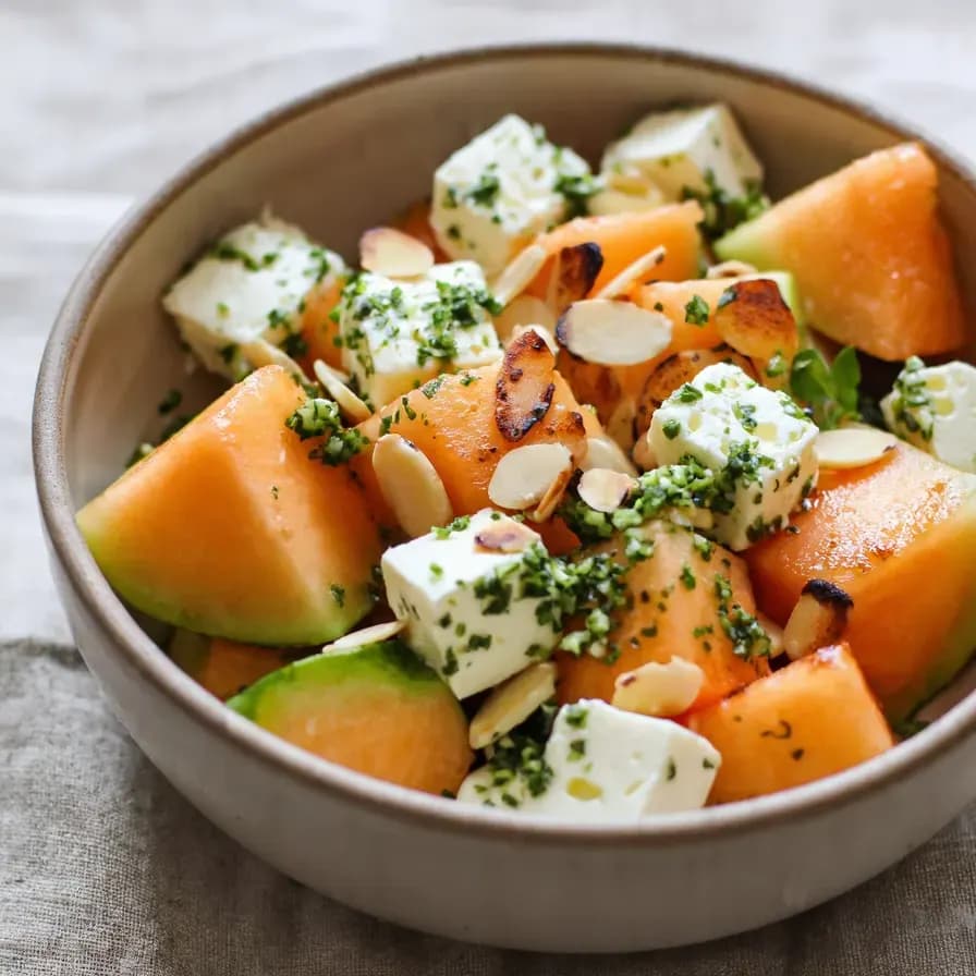 Wassermelonen-Salat mit Feta
