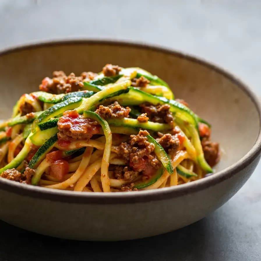 Spaghettis de cour avec viande hachée