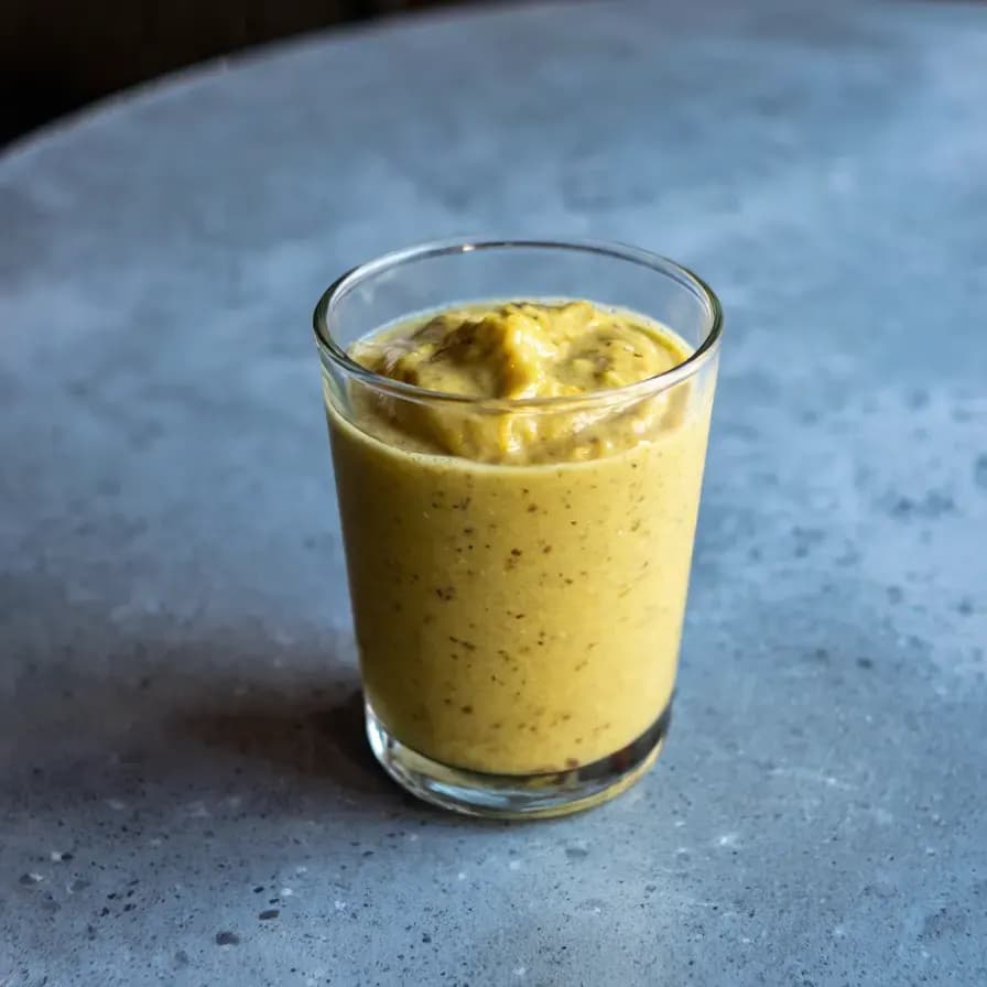 Smoothie aux flocons d'avoine et café