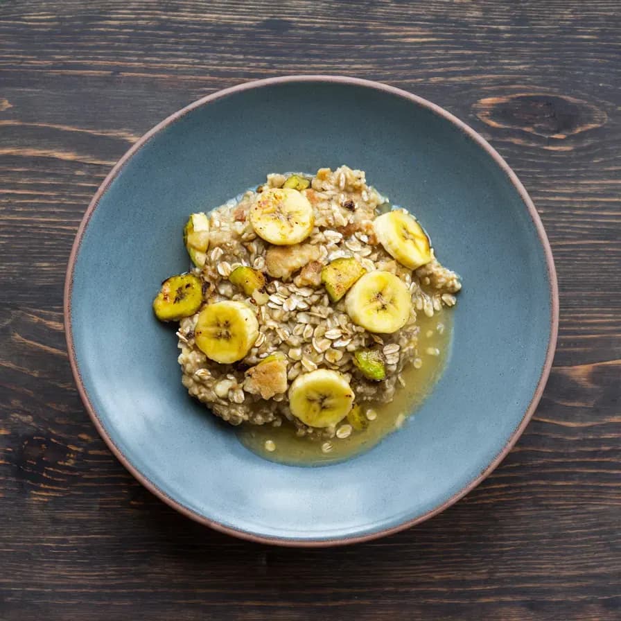 Avena con Plátano y Nueces