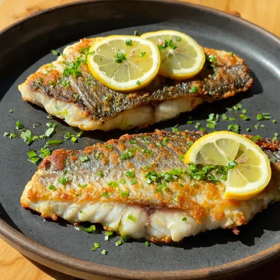 Lemon Sea Bass in Airfryer