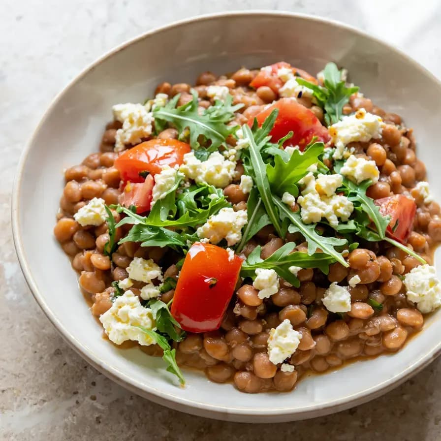 Red Lentil Crepe dish