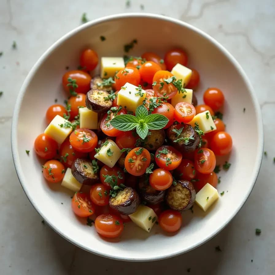 Salade d'aubergines diététique
