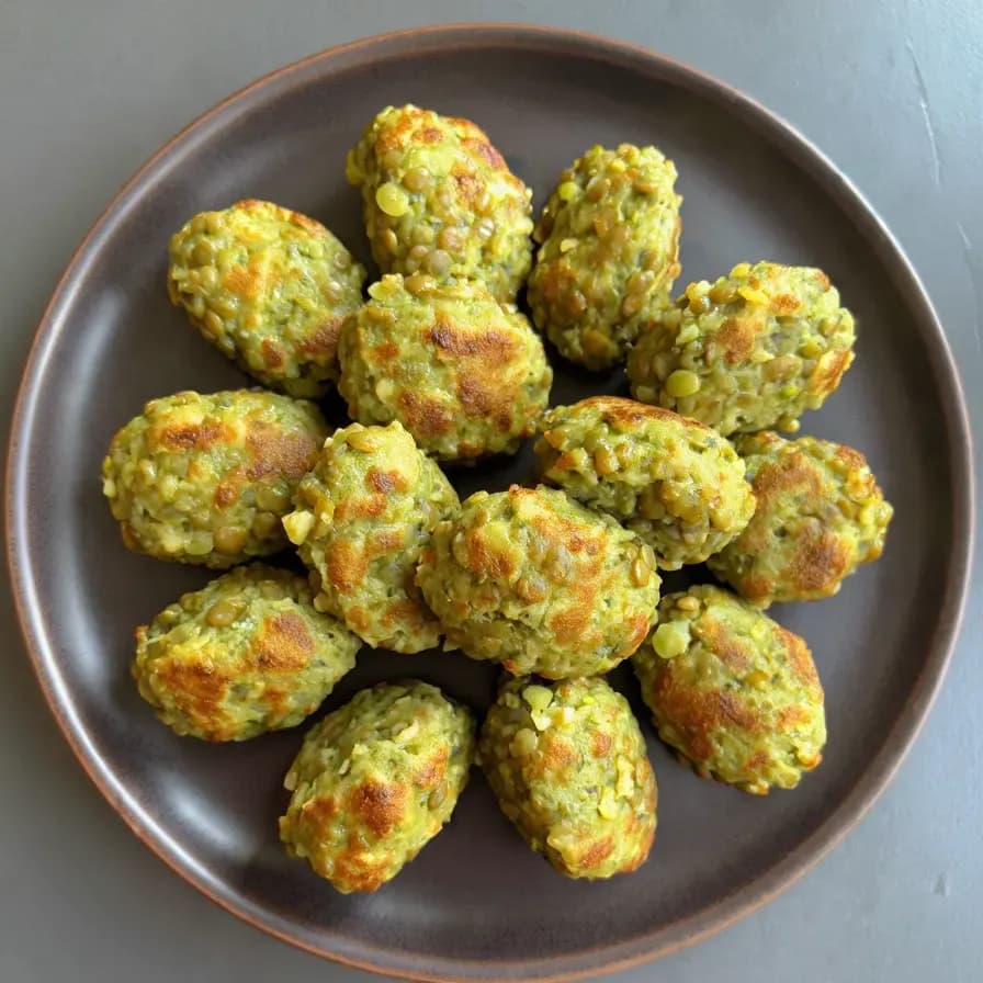 Albóndigas de Lentejas Verdes sin Carne