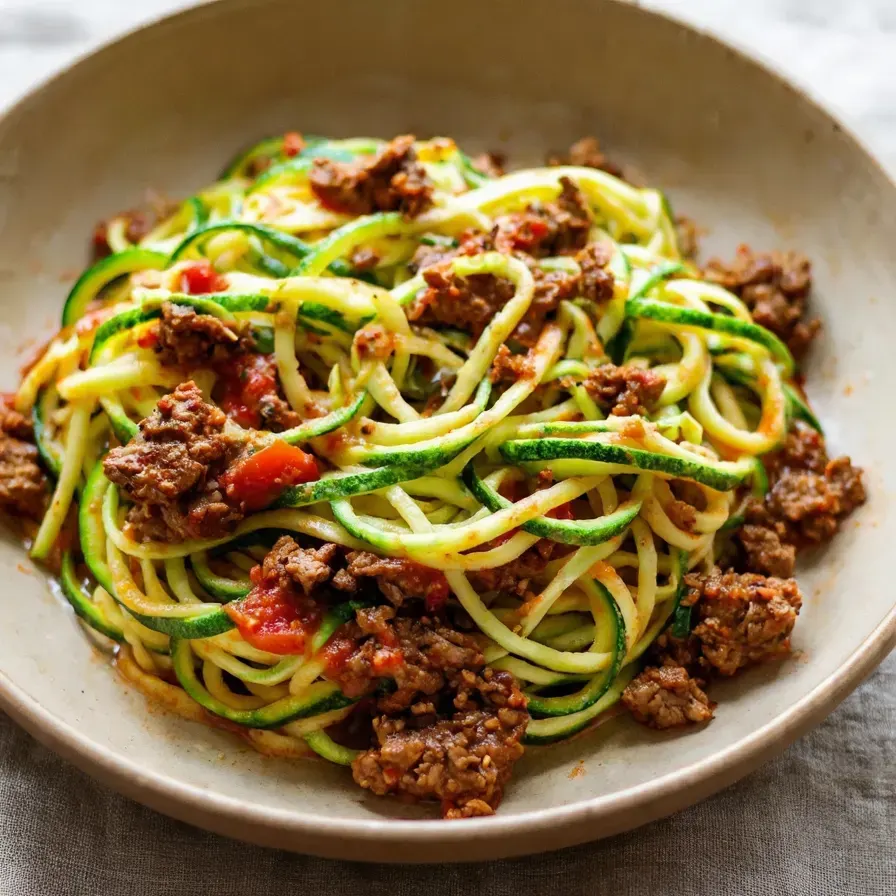 Kabak Spagetti ve Fırında Kıyma Kebap