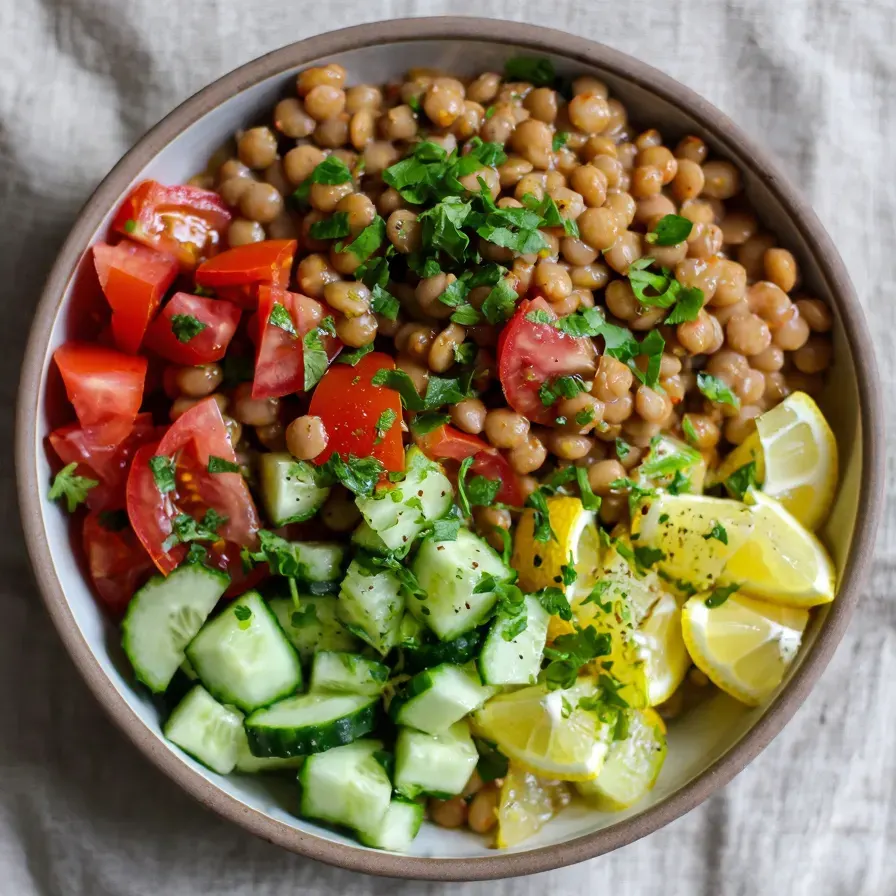 Yüksek Proteinli Mercimek Salatası