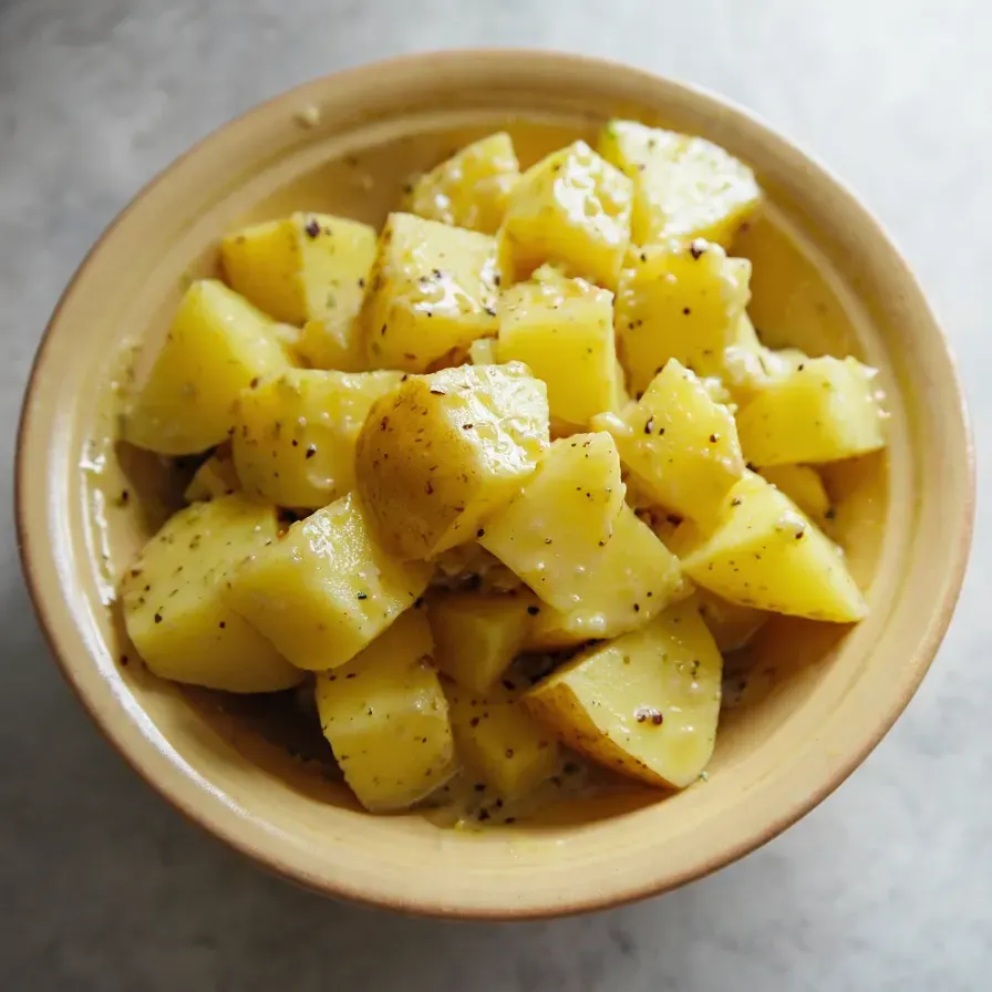 Fırınlanmış Patates Salatası yemeği