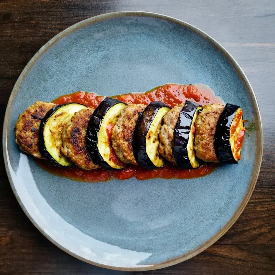 Kıymalı Patlıcan Kebabı